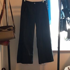 black everlane flare leg pants